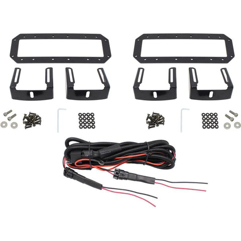 Westin HDX Flush Mount B-FORCE LED Light Kit (Set of 2) w/wiring harness - Black - 57-0035