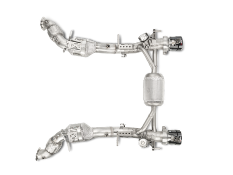 Akrapovic 16-17 Ferrari 488 GTB/488 Spyder Link Pipe Set w/ Cat (SS) - L-FE/SS/1