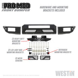 Westin 15-20 Chevrolet Colorado Pro-Mod Front Bumper - 58-41055