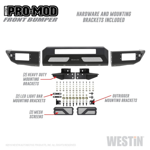 Westin 15-20 Chevrolet Colorado Pro-Mod Front Bumper - 58-41055