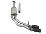 aFe Rebel Exhausts 3in SS Cat-Back 15-16 Ford F-150 EcoBoost V6 2.7/3.5L V8 5.0L w/ Black Tips - 49-43081-B
