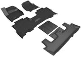 3D MAXpider 18-24 Ford Expedition 7-Seat Kagu Black R1 R2 R3 - L1FR12501509