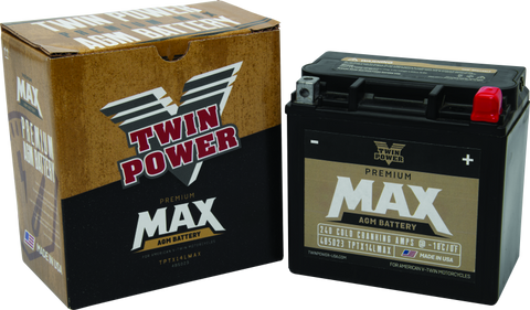 Twin Power GYZ-16HL Premium MAX Battery Replaces H-D 65958-04 Made in USA 240 CCA - 485023