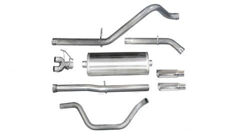 Corsa 2011-2013 Chevrolet Silverado Crew Cab/Short Bed 1500 6.2L V8 Polished Sport Cat-Back Exhaust - 24524