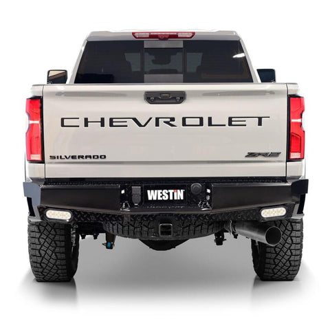 Westin 19-20 Chevy Silverado 1500 HDX Bandit Rear Bumper - Black - 58-341185
