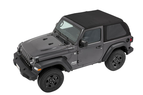 Bestop 18-26 Jeep Wrangler JL 2-Door Trektop (Premium Black Twill) - 56862-17