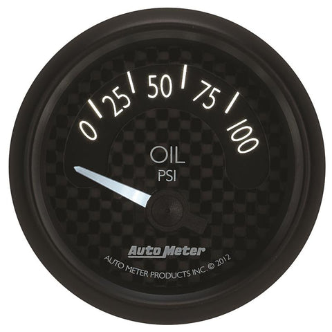 Autometer GT Series 52mm Short Sweep Electronic 0-100 psi Oil Pressure - 8027