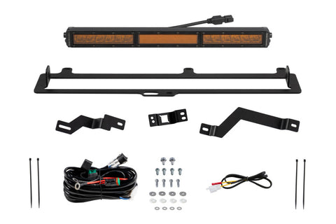 Diode Dynamics 2022+ Toyota Tundra TRD Pro Grille Light Bar Kit - Amber Combo - DD7416