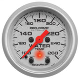 Autometer Ultra-Lite 2-1/16in Digital Stepper Motor 260 Degree F Water Temp Gauge - 4354