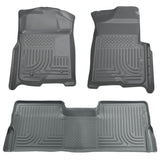 Husky Liners 09-12 Ford F-150 Super Crew Cab WeatherBeater Combo Gray Floor Liners - 98332