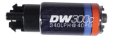 DeatschWerks 340lph DW300C Compact Fuel Pump w/ Mounting Clips - 9-309