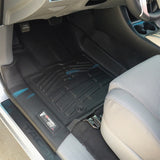 Westin 12-15 Toyota Tacoma Reg/Access/Dbl Cab (double hook) Wade Sure-Fit Floor Liners Front - Blk - 72-110053