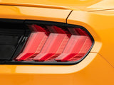 Raxiom 15-23 Ford Mustang Euro Style LED Tail Lights- Gloss Black Housing- Red Lens - 412123