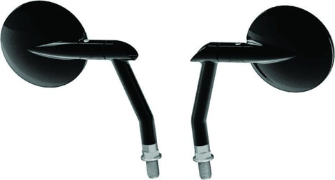 Burly Brand Hot Rod Mirror Set - Black - B16-1501B
