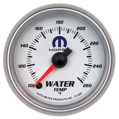 Autometer Mopar 52.4mm SSE 100-260 Degree F Water Temperature Gauge - 880032