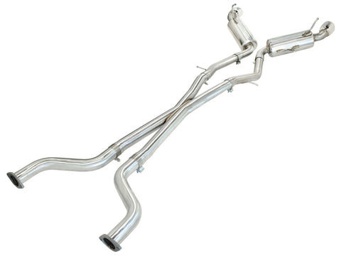 aFe Takeda 2.5inch SS Exhaust Cat-Back 09-13 Nissan 370Z V6 3.7L Polished Tips - 49-36107