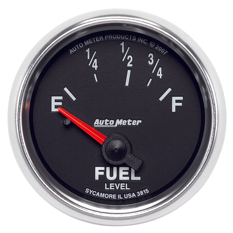 AutoMeter Gauge Fuel Level 2-1/16in. 73 Ohm(e) to 10 Ohm(f) Elec Gs - 3815