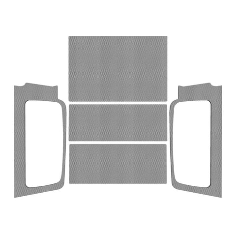 DEI 04-06 Jeep Wrangler LJ Unliminted Leather Look Headliner Complete Kit - Gray - 50605