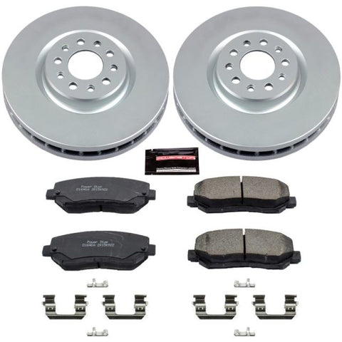 Power Stop 15-17 Chrysler 200 Front Z17 Evolution Geomet Coated Brake Kit - CRK6538