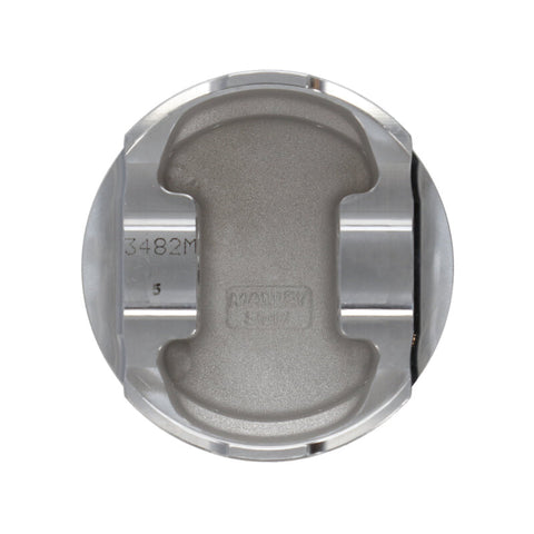 Manley 93-98 Toyota Supra Turbo (2JZGTE) 86mm STD Bore 9:1 Dish Extreme Duty Piston Set with Ring - 609000CE-6