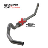 Diamond Eye KIT 4in TB MFLR RPLCMENT PIPE SGL SS: 98.5-02 DODGE CUMMINS 5.9L - K4212S-RP