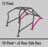 Cusco Steel Roll Cage 12 Point 2 Passenger Escape Dash 2015 Subaru WRX / STI - 6A1 270 W12