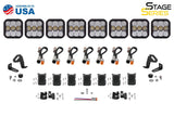 Diode Dynamics SS5 Pro Universal CrossLink 8-Pod Lightbar - Yellow Combo - DD7249