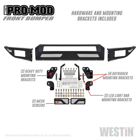 Westin 17-19 Ford F-250/350 Pro-Mod Front Bumper - 58-41175
