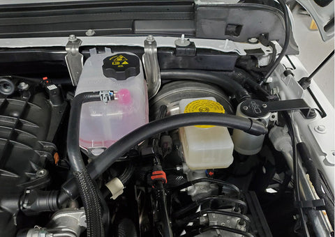 J&amp;L 18-24 Jeep Wrangler JL 3.6L Driver Side Oil Separator 3.0 - Clear Anodized - 3069D-C