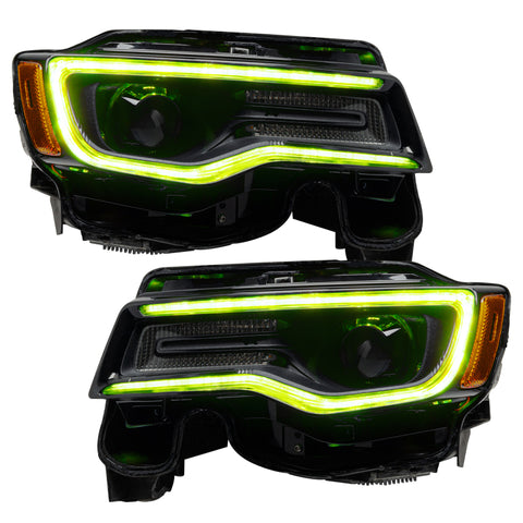 Oracle 1421 Jeep Grand Cherokee Dynamic Headlight DRL Upgrade Kit ColorSHIFT Dynamic - 1284-332