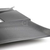 Anderson Composites 2020 Mustang Shelby GT500 Double Sided Carbon Fiber Hood - AC-HD20FDMU500-OE-DS