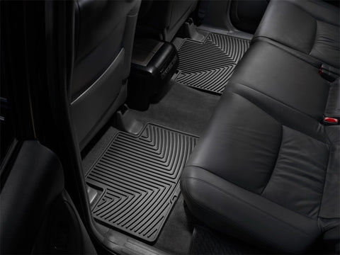 WeatherTech 05-13 Toyota Tacoma Crew Cab Rear Rubber Mats - Black - W136