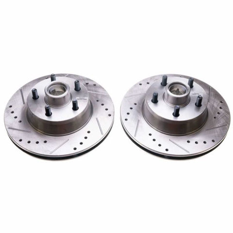 Power Stop 69-70 Ford Country Squire Front Evolution Drilled & Slotted Rotors - Pair - AR8102XPR