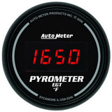 Autometer Z Series 52mm 0-2000 Deg F Digital EGT/Pyrometer Gauge - 6345