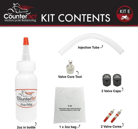 Counteract Motorcycle Balancing Bead DIY Kit: (1) 2oz Bag / (1) 3oz Bag - KIT E