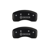 MGP 4 Caliper Covers Engraved Front & Rear Lincoln Red finish silver ch - 36021SLCNRD