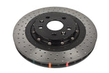DBA 2020+ Chevrolet Corvette C8 Z51 Front 2-Piece Cross Drilled 5000 Series Rotor - DBA53928BLKXD
