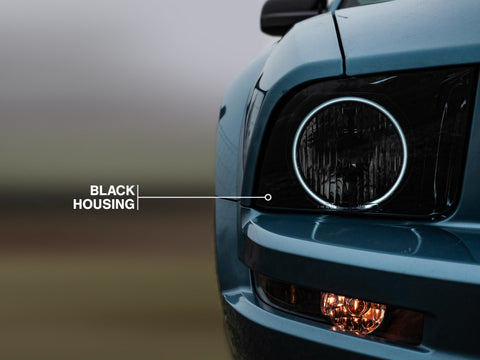 Raxiom 05-09 Ford Mustang GT V6 Axial Series CCFL Halo Projector Headlight- Blk Housing (Smkd Lens) - 49121