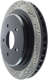 StopTech 97-10 Chevy Corvette Slotted & Drilled Rear Right Rotor - 127.62062R
