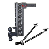 Gen-Y Mega Duty 2in Shank 15in Drop 10K Hitch w/GH-031 Dual-Ball/GH-032 Pintle Lock - GH-327