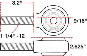 SPC Performance xAxis Rod End Ball Joint - 15742