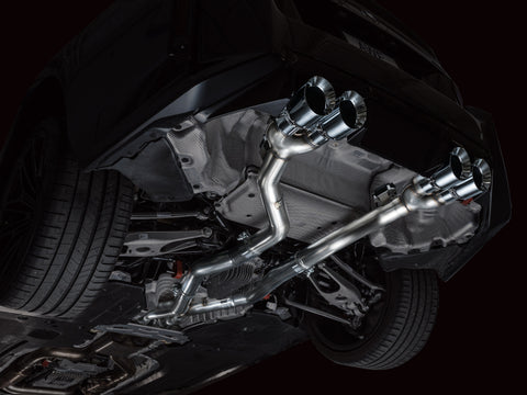 AWE Tuning 23-24 BMW G87 M2 Track Edition Exhaust - Chrome Silver Tips - 3020-42487