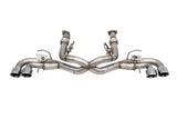 Corsa 2020-2025 Corvette C8 3in Valved Cat-Back 4.5in Pol Quad Tips - Fits Factory NPP Exhaust - 21105