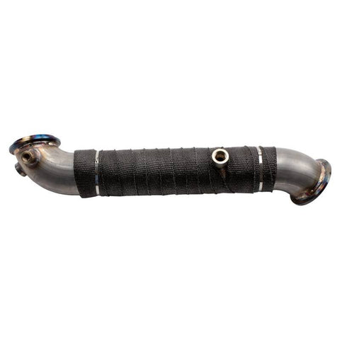 Wehrli 11-15 Chevrolet 6.6L LML Duramax 3in Stainless Down Pipe (V-Band Style) - WCF100704