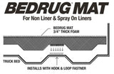 BedRug 20-23 Jeep Gladiator 5ft Bed Mat (Use w/Spray-In & Non-Lined Bed) - BMJ20SBS