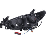 ANZO 2014-2015 Mazda 6 Projector Headlights w/ Plank Style Design Black - 121516