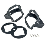 Oracle Jeep JK Fog Light to Cube Light Conversion Mount Brackets (Pair) w/ Bezel - 2179-504