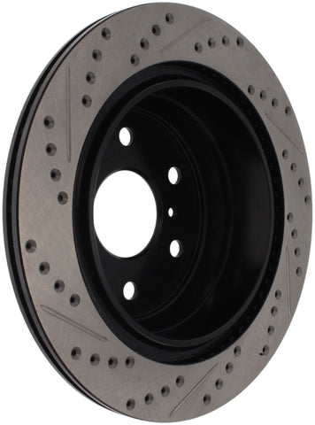 StopTech 05-10 GMC Sierra (w/ Rear Drum) / 07-09 GMC Yukon Rear Right Slotted & Drilled Rotor - 127.66065R