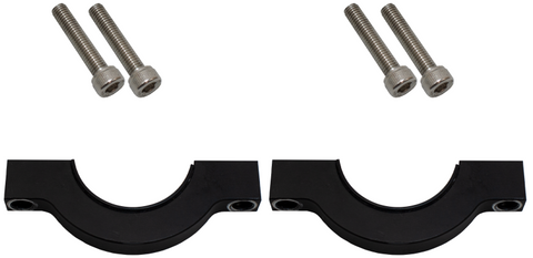 Fishbone Offroad Tube Door Mirror Billet Aluminum - Black Powdercoat - FB21114