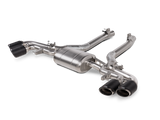 Akrapovic 2024+ BMW X5M / X6M (Face Lift) Slip-On Line (Titanium) w/Carbon Fiber Tips - S-BM/T/35H